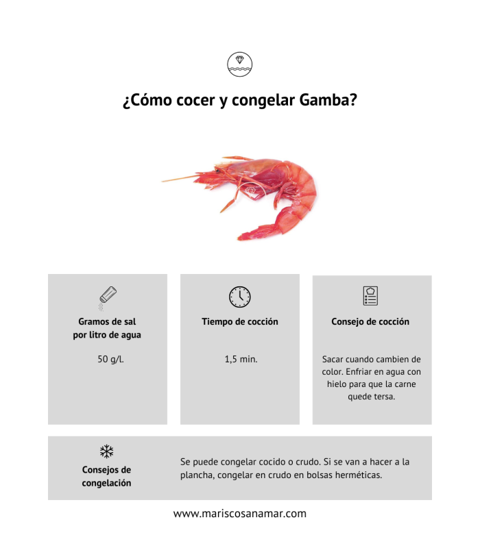 Cómo cocer gamba | Cómo congelar gamba| Cómo cocer marisco | cómo congelar marisco