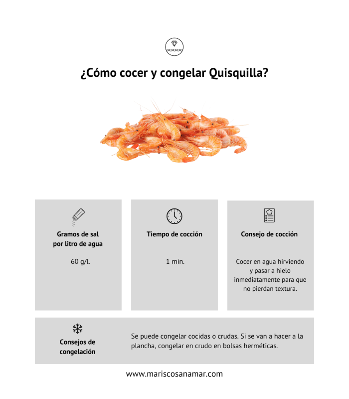 ¿Cómo cocer quisquilla? ¿Cómo congelar quisquilla? Tiempo de cocción del marisco