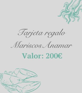 Tarjeta regalo Mariscos Anamar 200€ – Regala una mariscada online