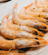 Gambas de Huelva de la Mariscada momento de Mar de  Mariscos Anamar