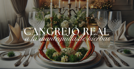 Cangrejo Real a la Mantequilla de Hierbas: Un manjar exclusivo para tu mesa
