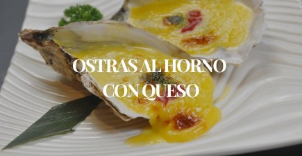 Receta japonesa: Ostras al horno con queso
